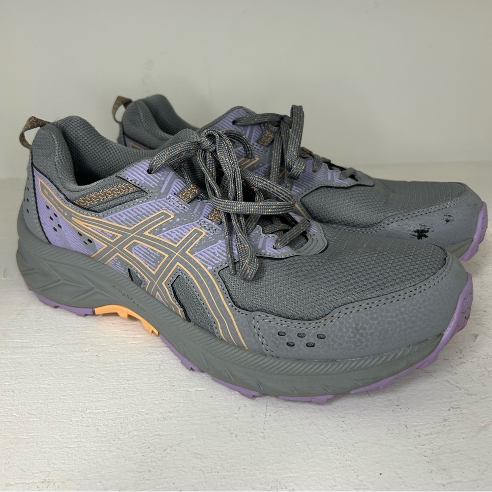 ASICS Women's Gray and Lavender Athletic Shoes